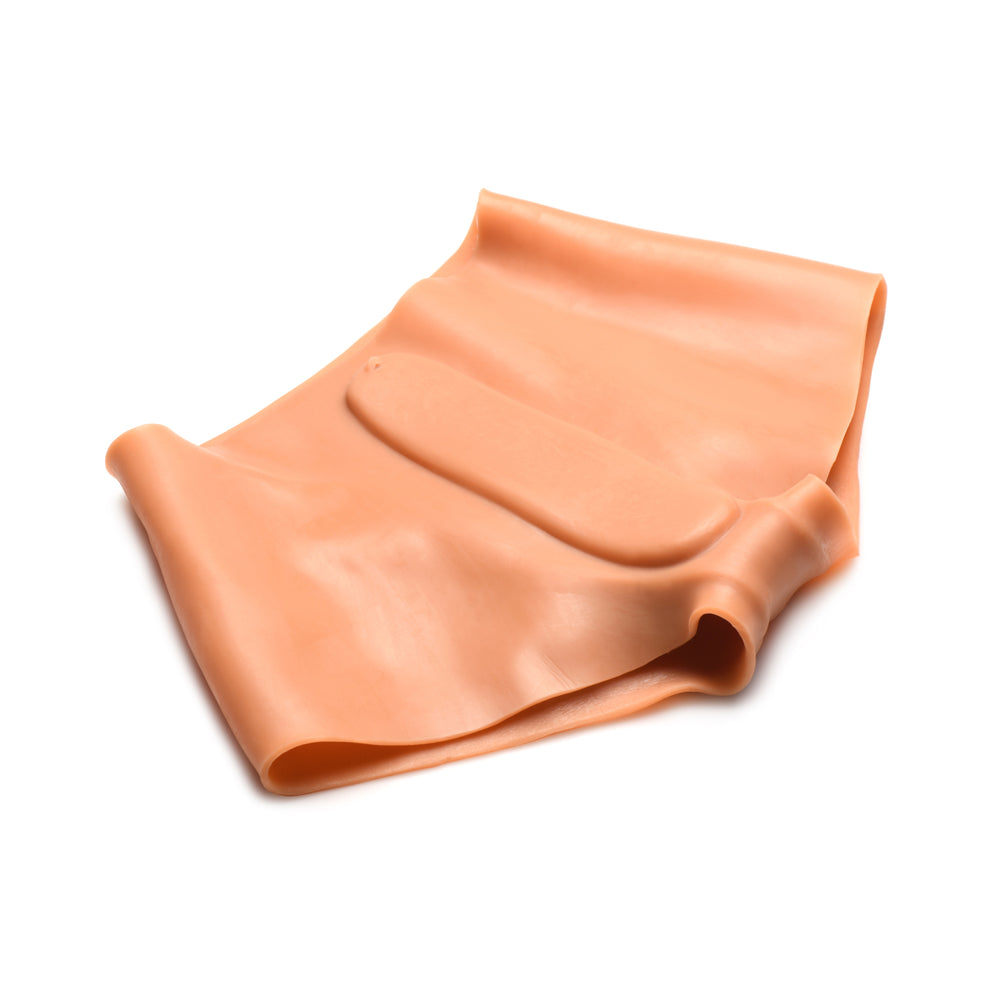 Realistic silicone tucking panties with vulva and anal hole.