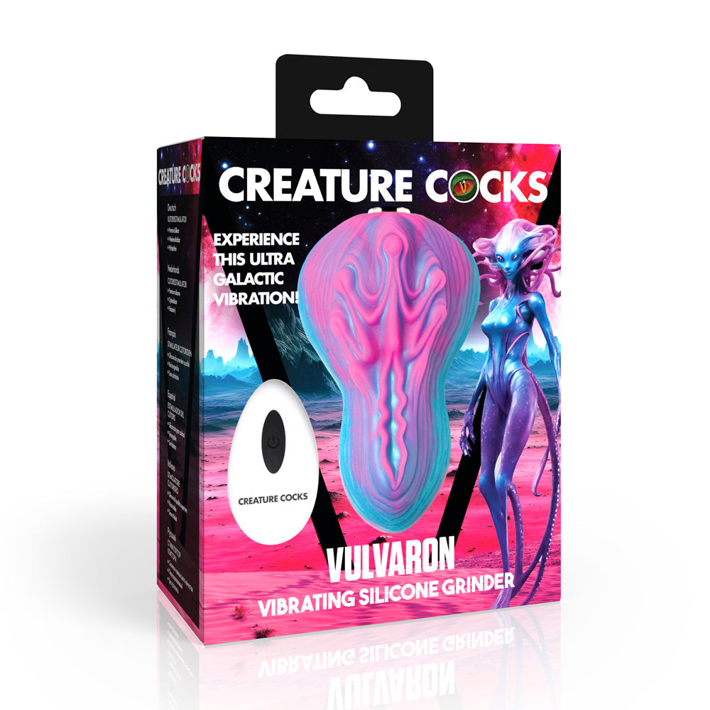 Vulvaron Vibrating Silicone Grinder with remote and alien design.