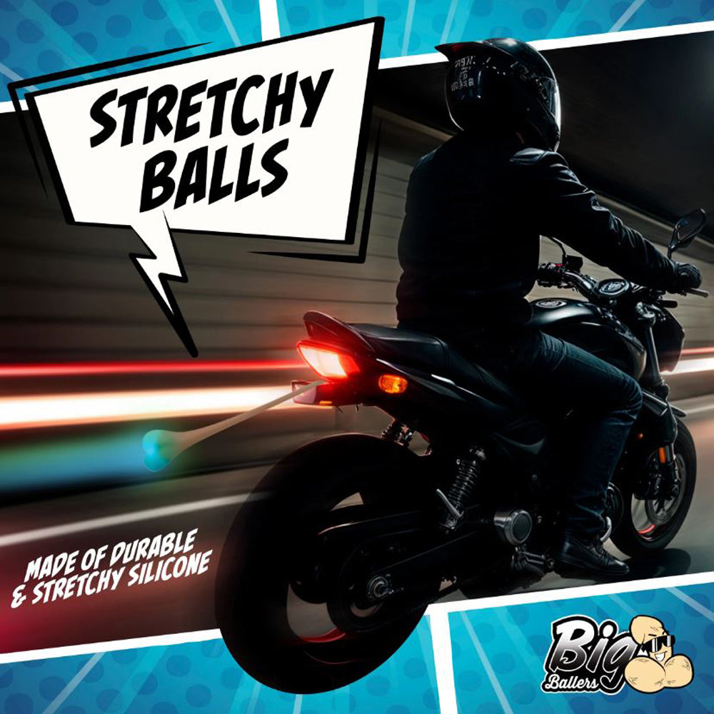 LED glowing silicone truck nuts with light modes.