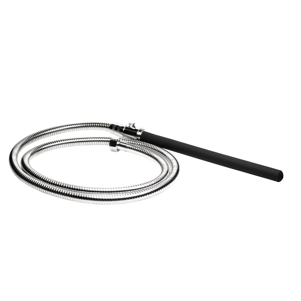 Silicone shower enema set with a 78-inch metal hose.