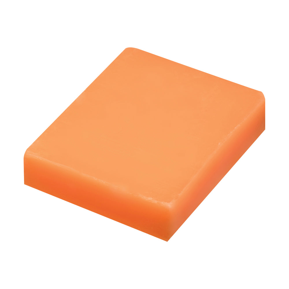 Orange square bar of Kojic Acid Brightening Soap.