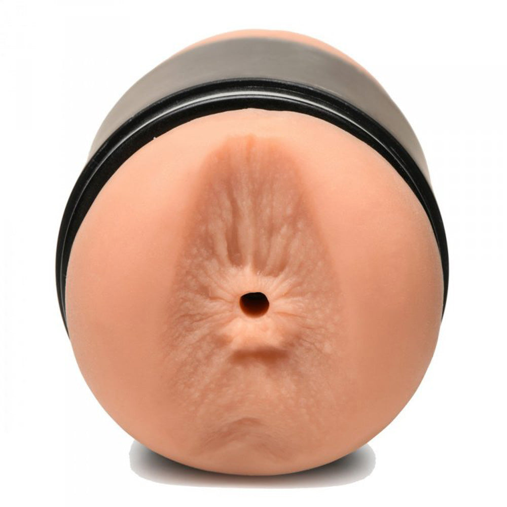 Realistic double-ended stroker with pussy and ass openings.