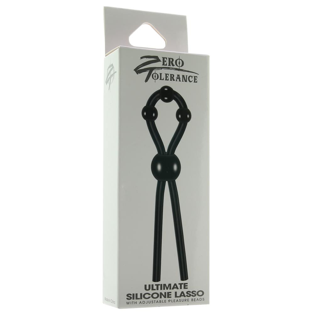 Zero Tolerance Ultimate Silicone Lasso with adjustable pleasure beads on packaging.
