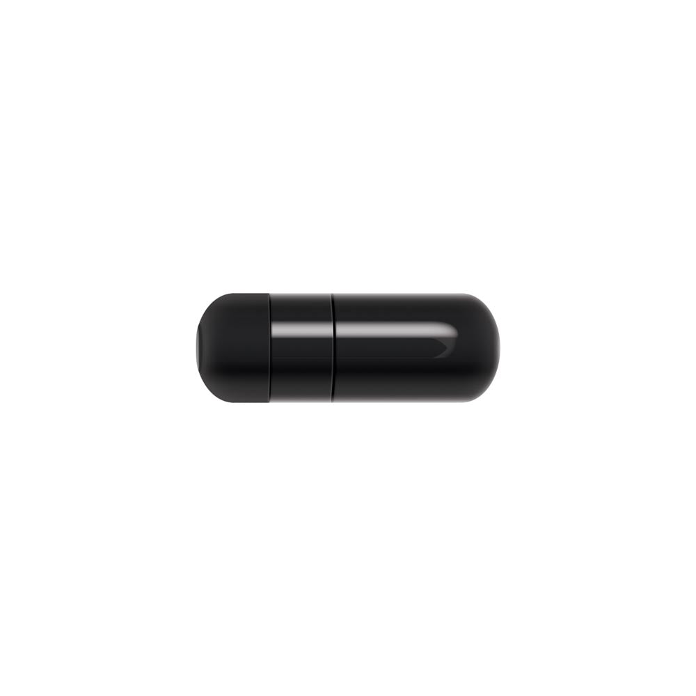 Black silicone vibrating cock ring with tickling nubs.