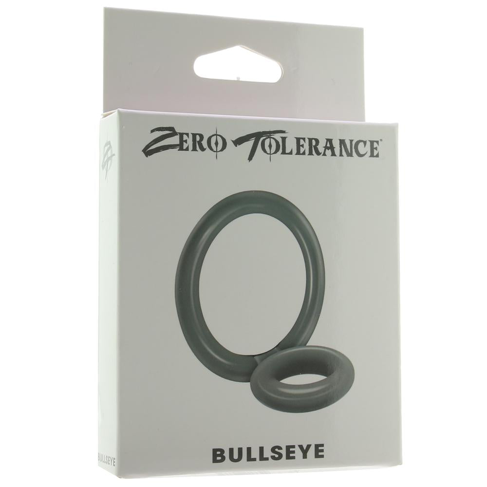 Zero Tolerance Bullseye double loop cock ring in smoke.