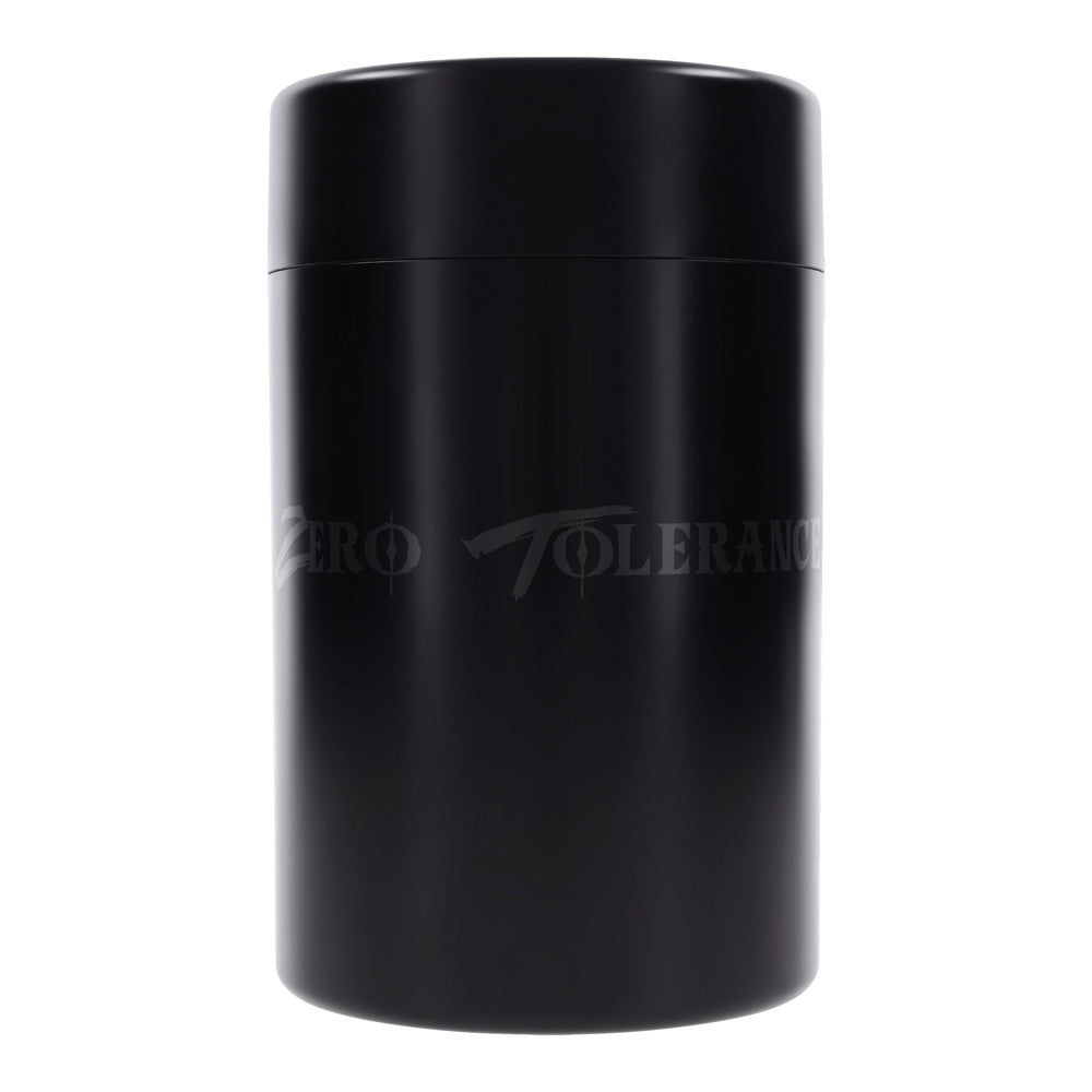 Black canister with "Zero Tolerance" logo.