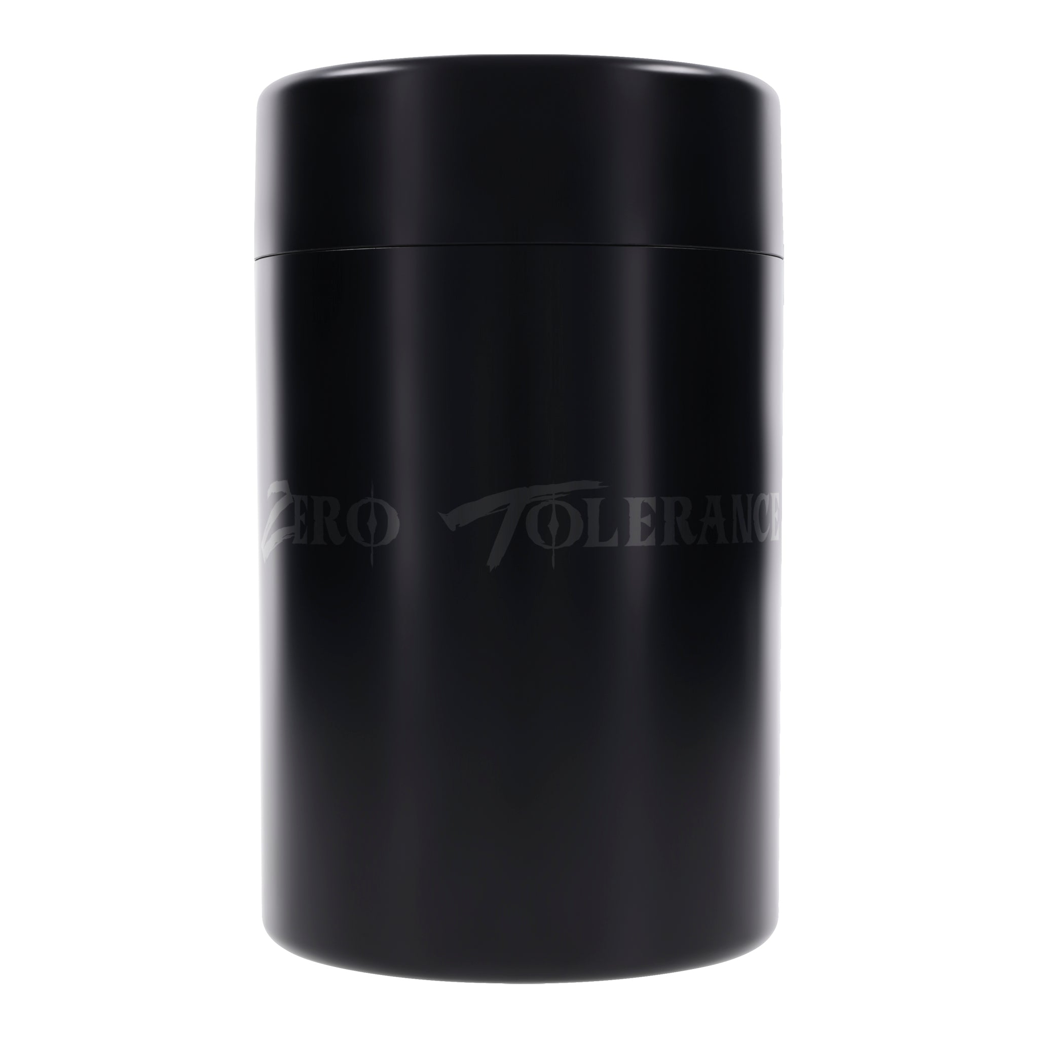 Black canister with "ZERO TOLERANCE" logo.