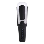A black and silver vibrating stroker with buttons and the text "ZERO TOLERANCE".