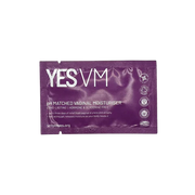 YES VM vaginal moisturizer sachet with product information.