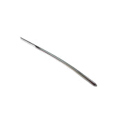 A 5mm stainless steel urethral dilator with a pointed tip.