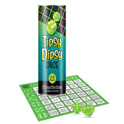 Tipsy Dipsy Dice game with a mat and two dice.