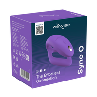 Purple We-Vibe Sync O couples vibrator in C-shape.
