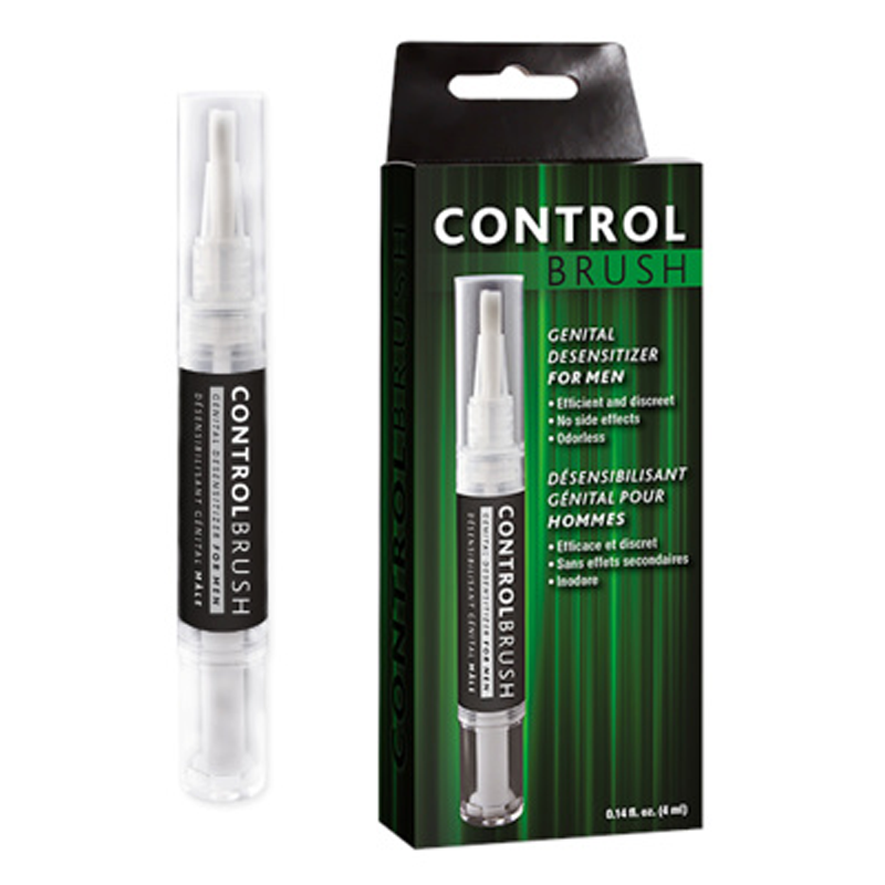 Control Brush genital desensitizer pen for men.