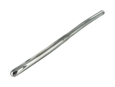 Chrome plated brass Hegar sound urethral dilator with rounded ends.