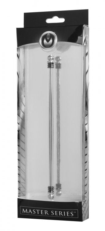 Abacus Vice Double Bar Metal Pincher for Body Play in silver.