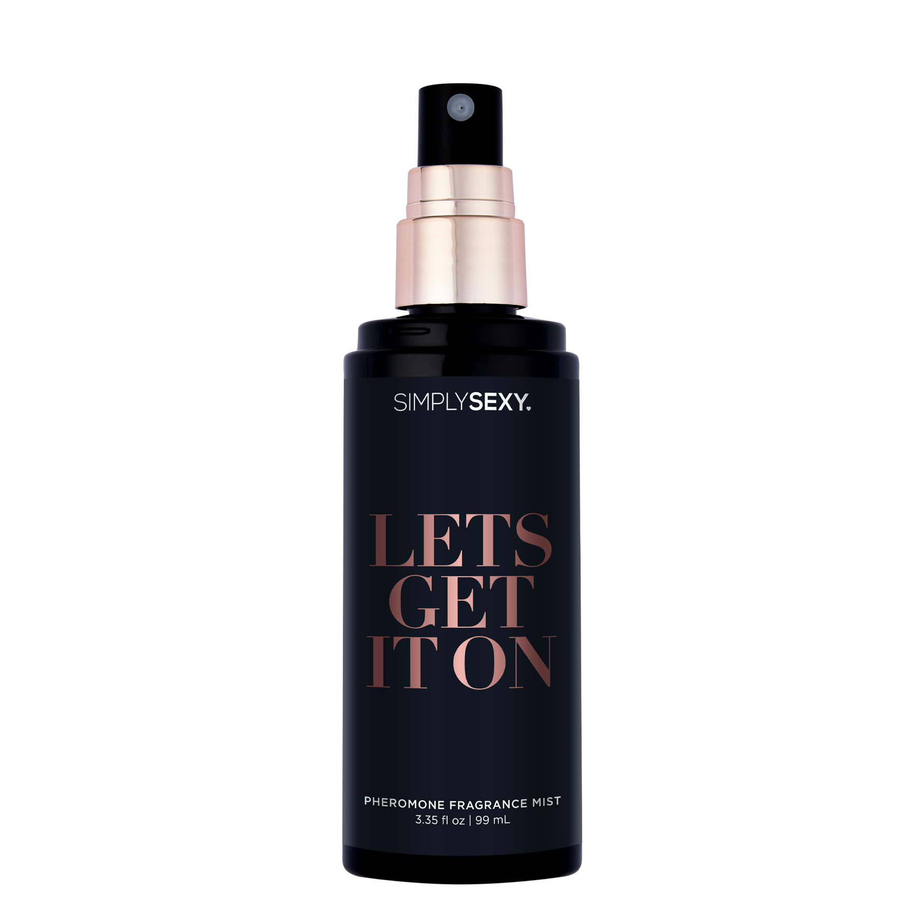 Simply Sexy Pheromone Body Mist in "Let's Get It On" citrus fragrance.
