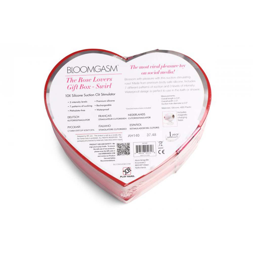 Silicone Rose Toy Gift Box with Faux Roses
