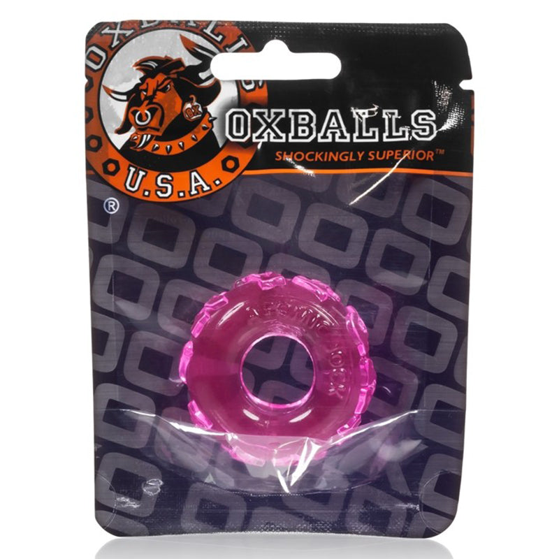 Pink Jelly Bean Stretchy TPR Cock Ring by OXBALLS.
