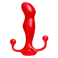Red Aneros Progasm hands-free prostate massager with dual stimulation.