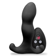 Black Aneros Vice 2 prostate massager with remote control and digital display.