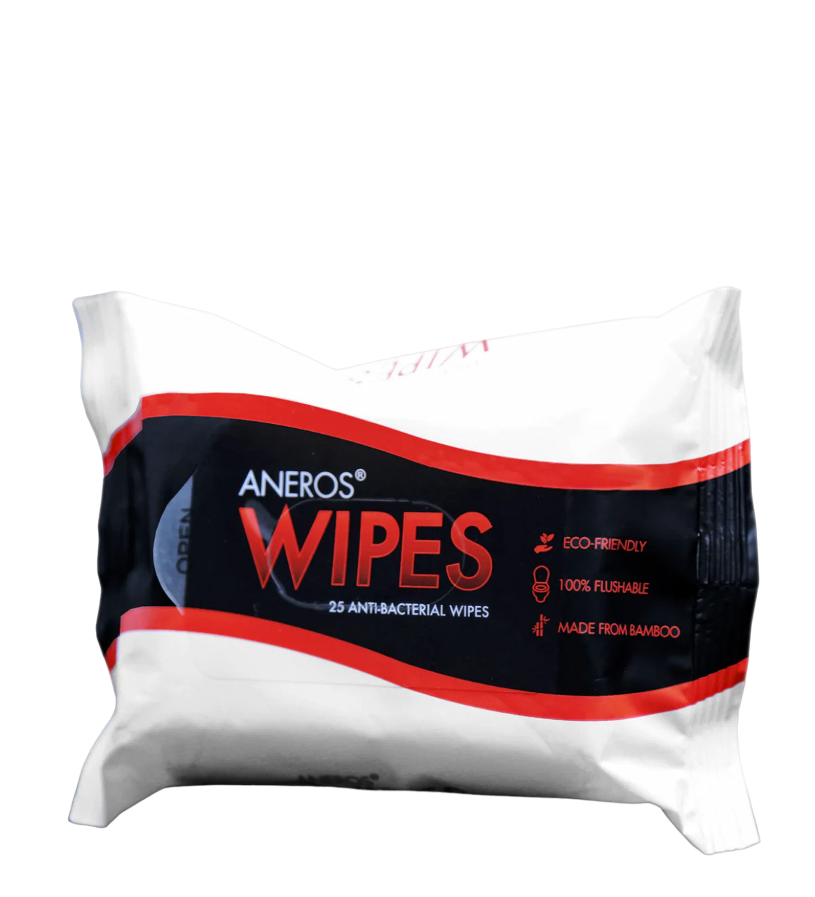 Aneros flushable bamboo anti-bacterial wipes.