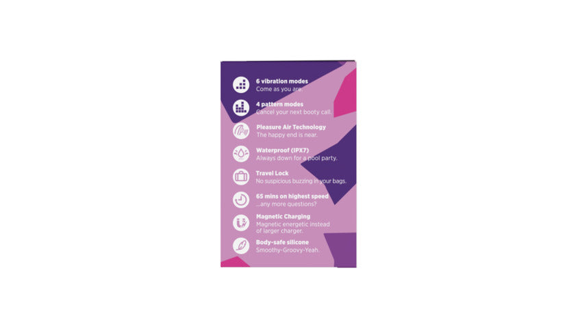 Rose 2.0 clitoral stimulator with 6 vibration modes, 4 pattern modes, and waterproof silicone.