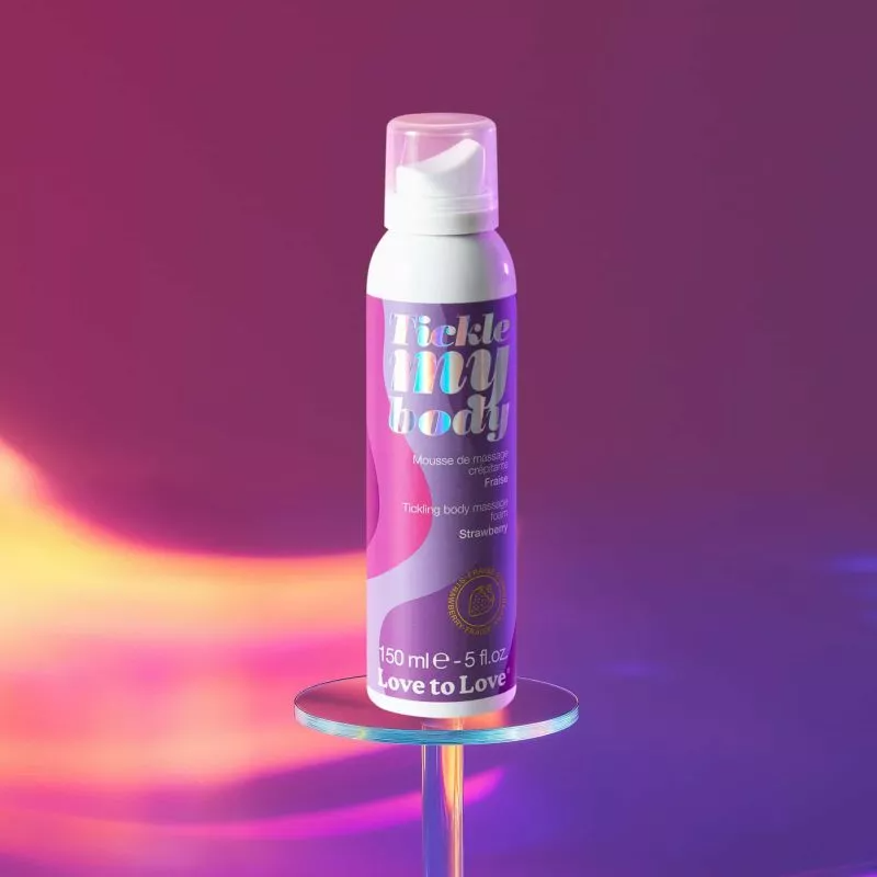 Strawberry tickling massage foam from Love to Love.