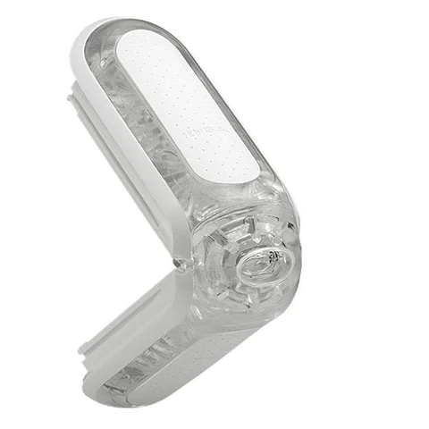 Tenga Flip Zero reusable male masturbator with clear casing and white textured insert.