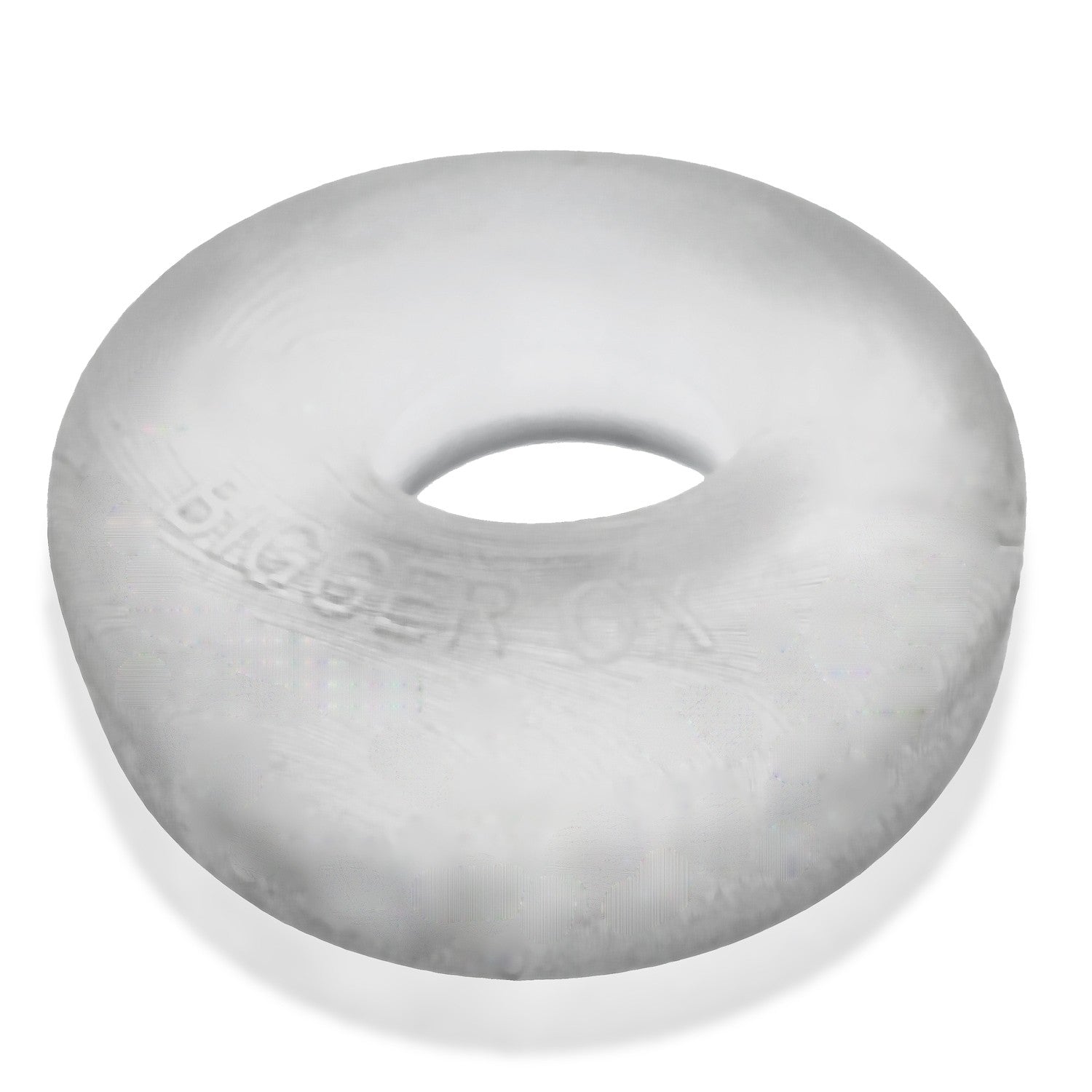 Clear ice stretchy silicone bulge enhancing cock ring.
