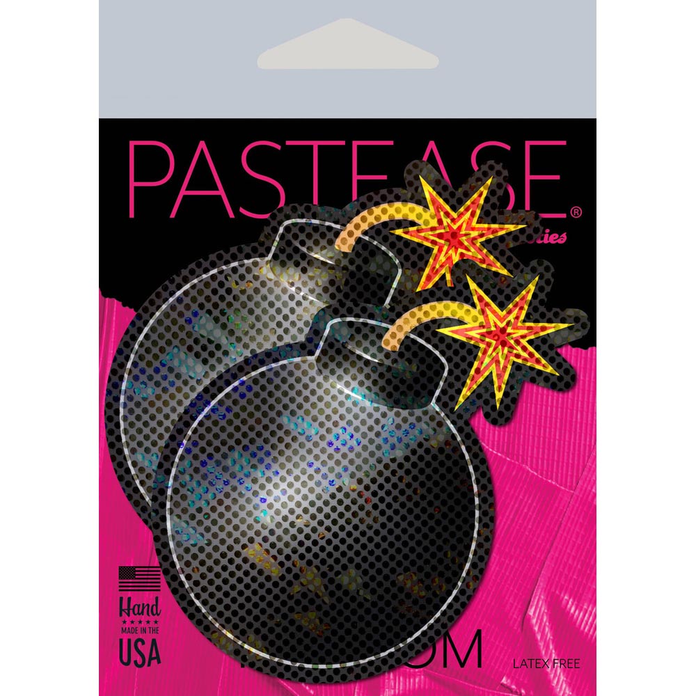 Pastease Toon Bomb nipple pasties with lit fuse.