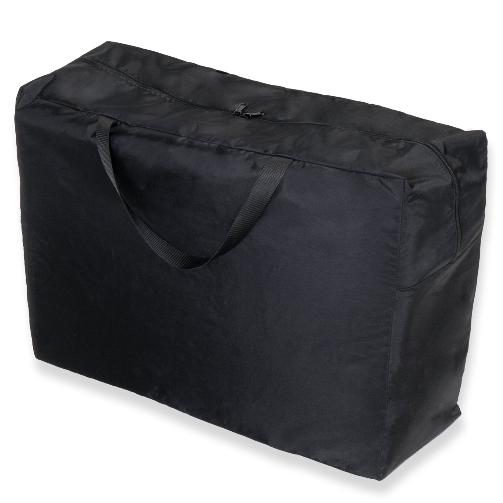 Black nylon carrying case for a portable bondage board.