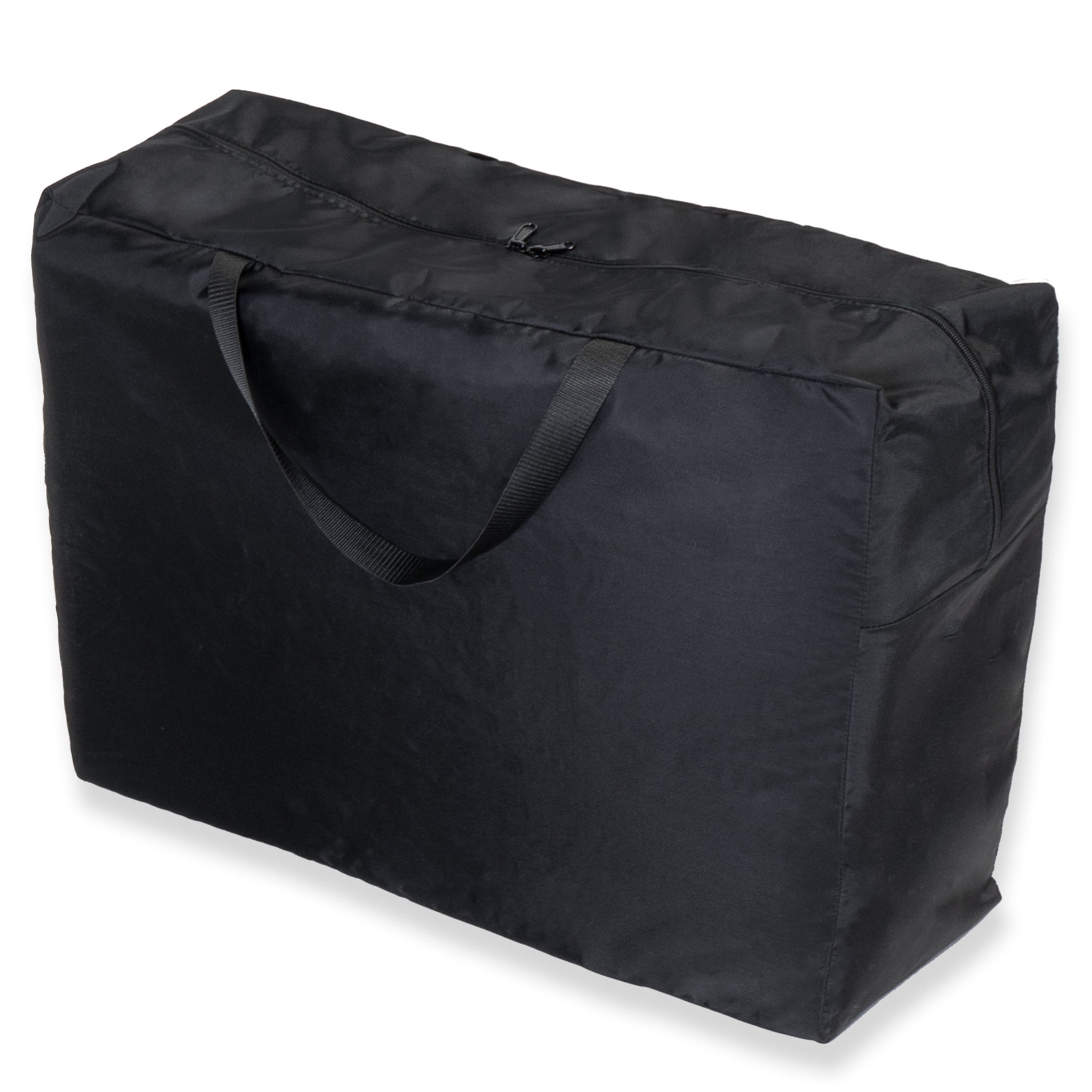 Black nylon carrying case for a portable bondage board.