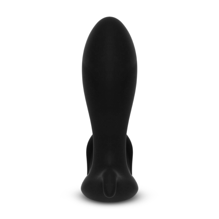 Black remote-controlled prostate vibrator with an expanding shaft.