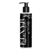 A black bottle of Sensuva Dark Temptation shaving cream with a pump dispenser.
