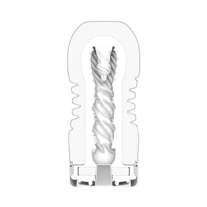 Tenga Premium Rolling Head Cup male masturbator with textured interior.