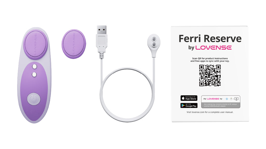Lovense Ferri Reserve Magnetic Panty Vibrator – Lavender