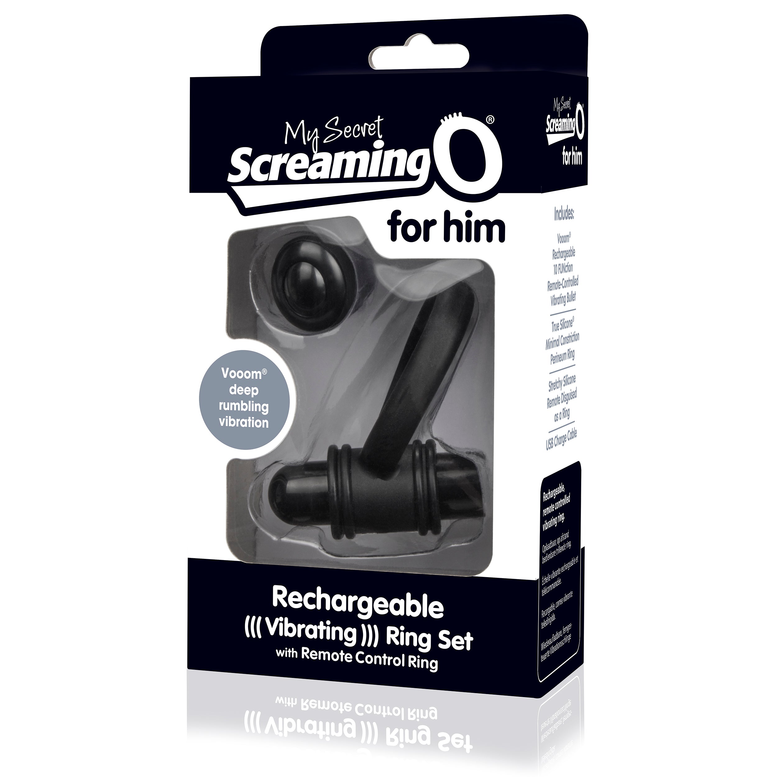 Screaming O Rechargeable Remote Bullet and Ring for Him.