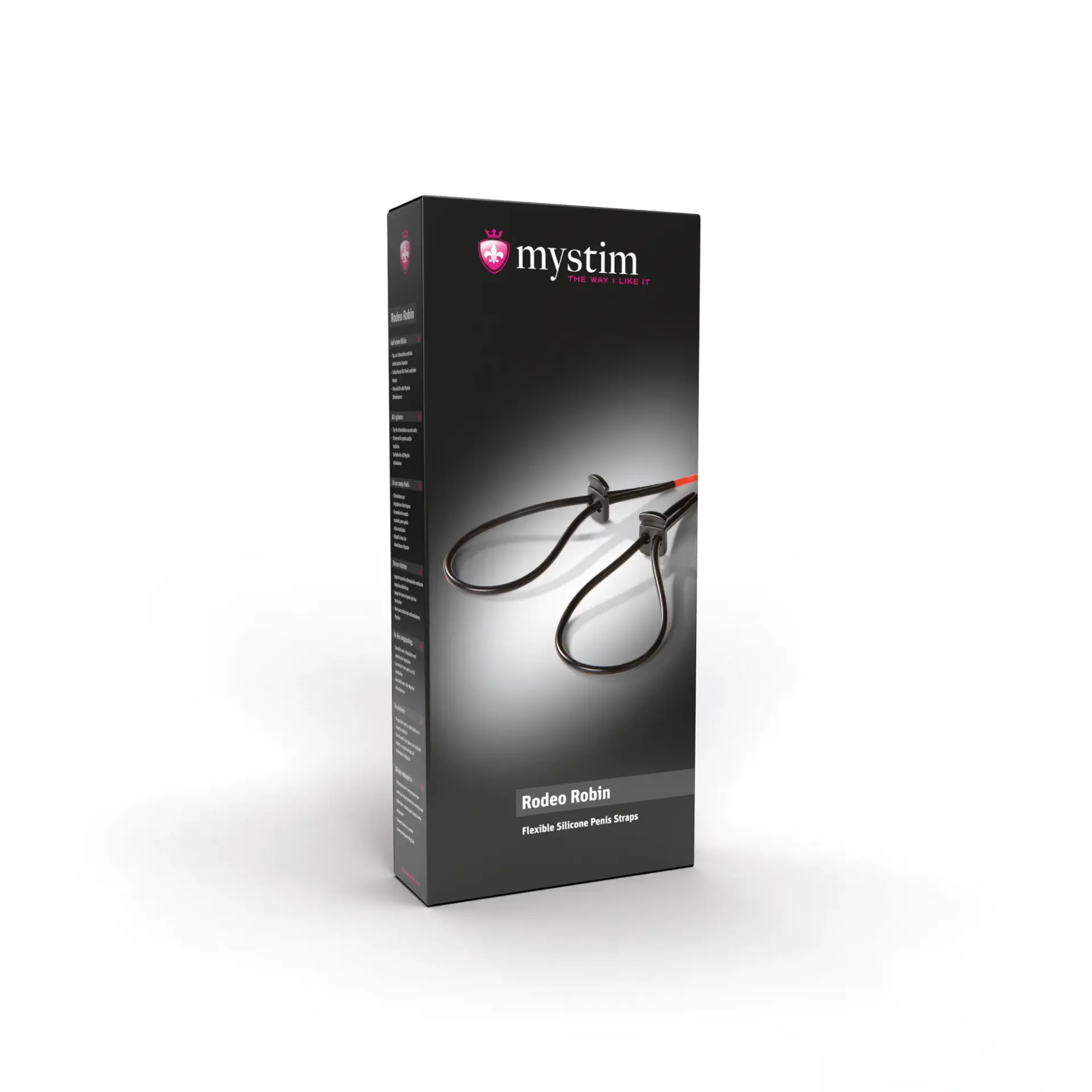 Mystim E-Stim Penis en Scrotum Strap Set made of medical silicone.