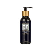 A black bottle of Sensuva Insane Ultra-Stimulating Glide with a gold pump dispenser.