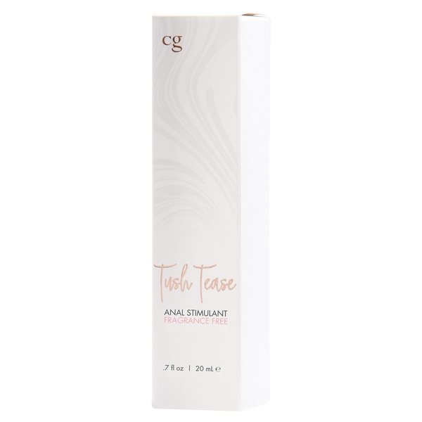 CG Tush Tease Warming Anal Sensitivity Serum, fragrance-free.