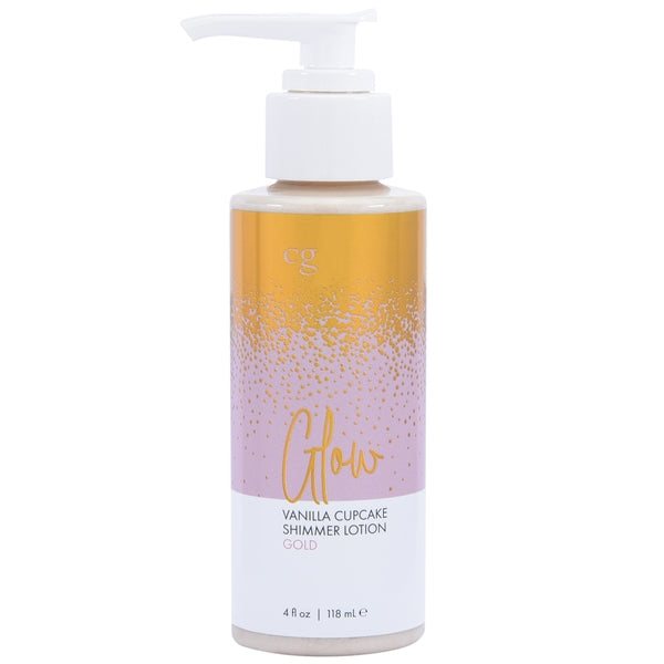 CG Glow Vanilla Cupcake Shimmer Lotion in Gold.