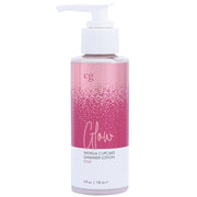 A pink shimmer body lotion with a vanilla cupcake scent.