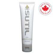 Sutil Coconut Water-Based Personal Lubricant in a white tube with a grey cap.