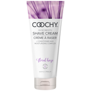 Coochy Floral Haze moisturizing shave cream with anti-bump rash-free icon.