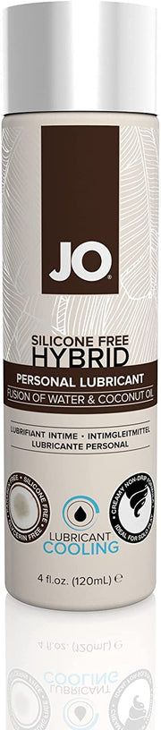 JO Coconut Hybrid Personal Lubricant Cooling Formula 4oz bottle.