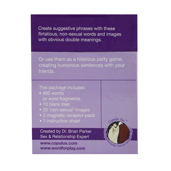 Come on Lines Magnetic Word Game with 400 words and images.