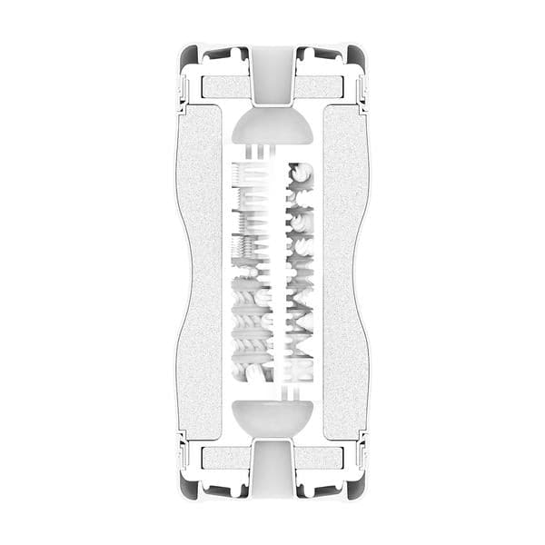 Dual Sensation Cup Male Masturbator with internal textured sleeves.