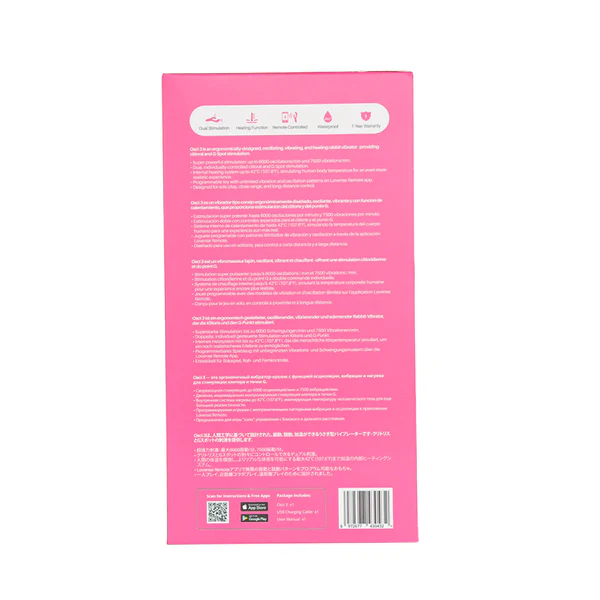 Osci 3 App-Controlled Oscillating Rabbit Vibrator with dual stimulation, heating, and remote control.