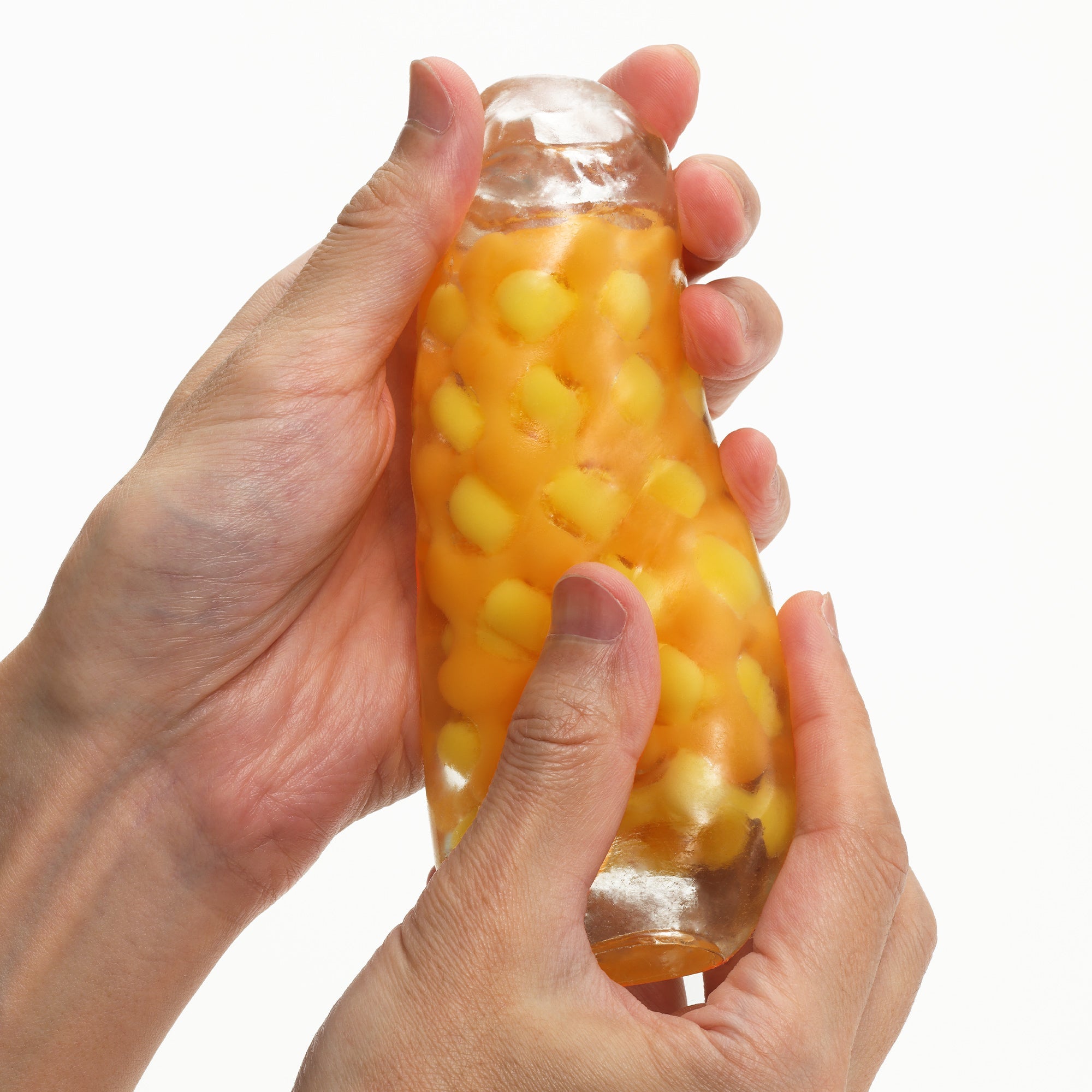 Tenga Weave Soft Elastomer Stroker with dual layer stimulation.