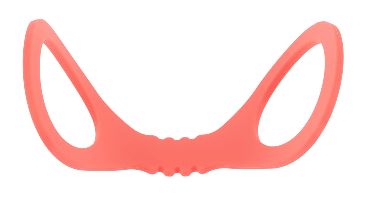 Large peach-colored silicone wrist and ankle cuffs with oval openings.